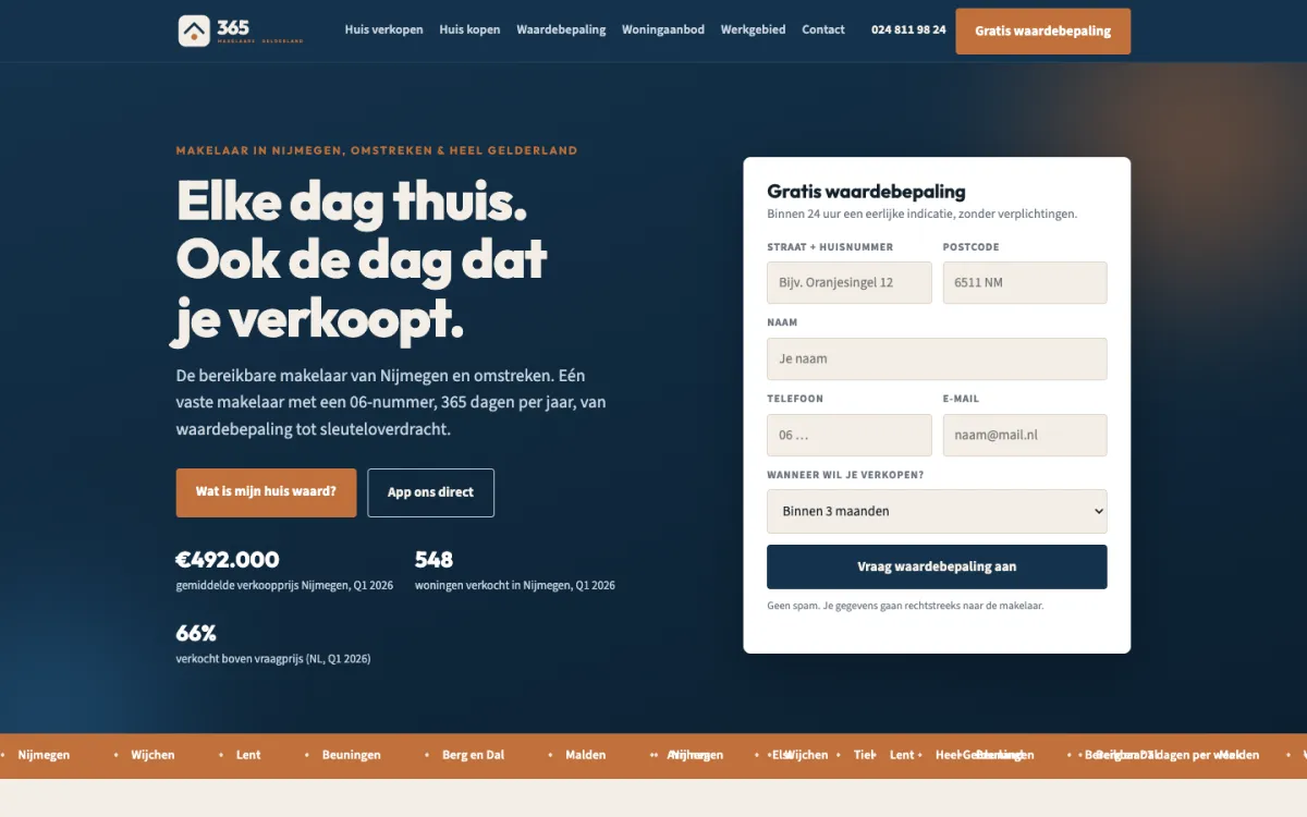 Screenshot van 365 Makelaars