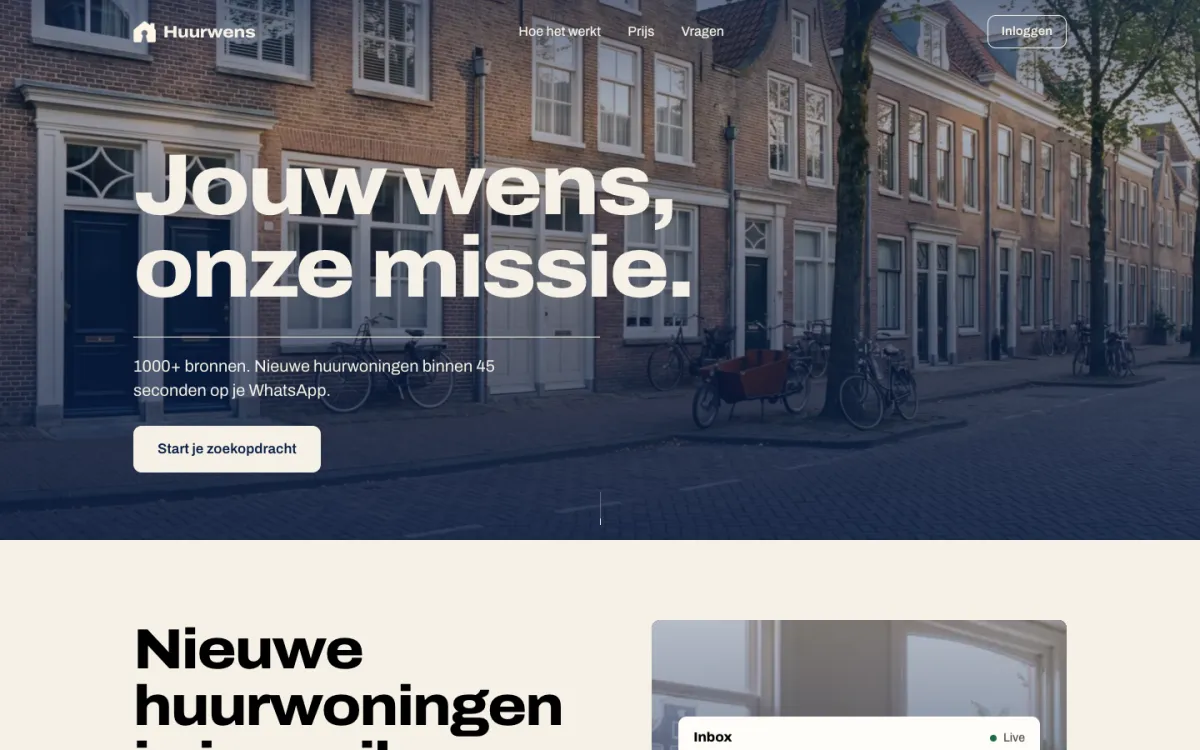 Screenshot van Huurwens